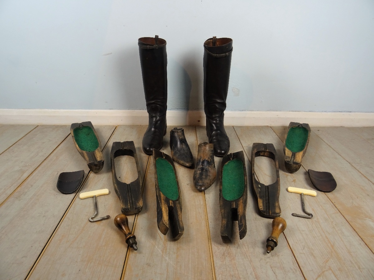 Pair of Edwardian Leather Riding Boots